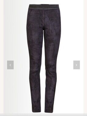 Zinga Black Suede Pants Size 40
